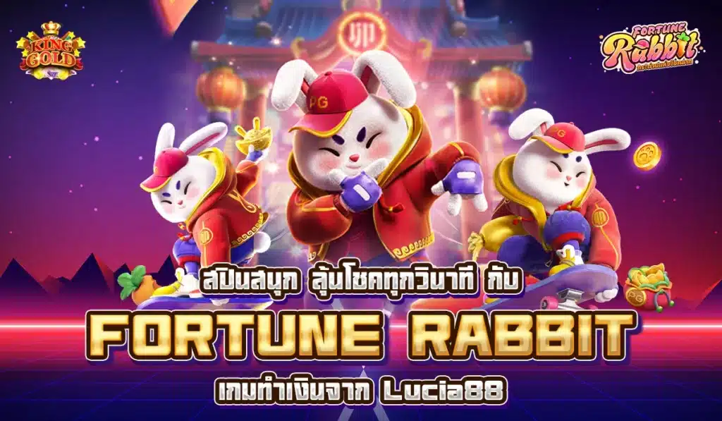 สปินสนุก ลุ้นโชคทุกวินาที กับ Fortune Rabbit เกมทำเงินจาก Lucia88